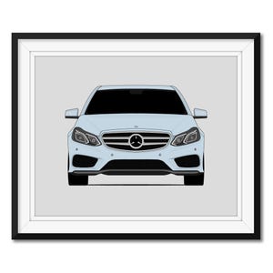 Mercedes-Benz E-Class W212 (2014-2016) Car Poster Print Wall Art Decor CX1 (Unframed)