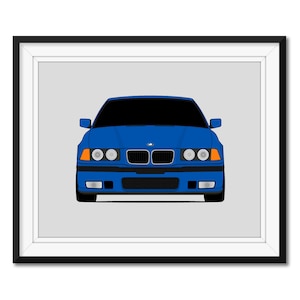 BMW 3 Series 328IS E36 (1995-1998) Inspired Car Poster Print Wall Art Decor CX1 (Unframed)