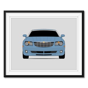 Chrysler Crossfire SRT-6 (2004-2008) autoposter print kunst aan de muur decor CX1 (ingelijst)