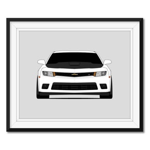 Chevy Camaro SS 1LE (2013-2015) Inspired Car Poster Print Wall Art Decor CX2 (Unframed)