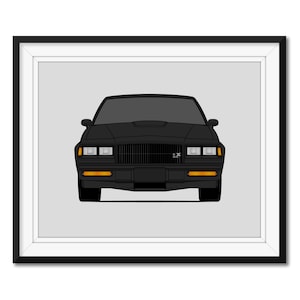 Buick Grand National GNX 1987 Inspired Car Poster Print Wall Art Decor CX1 (Unframed)