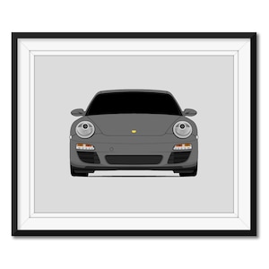 Porsche 911 997. 2 Carrera (2009-2011) Inspired Car Poster Print Wall Art Decor CX1 (Unframed)