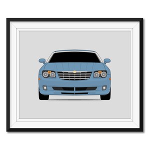 Chrysler Crossfire SRT-6 (2004-2008) Inspirado em pôster de carro, impressão, arte de parede, decoração CX1 (sem moldura)