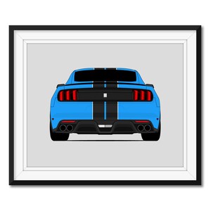 Shelby Got350 S550 (2015-2020) (Hinten) Inspiriert Auto Poster Druck Wandkunst Dekor CX2 (Ungerahmt)