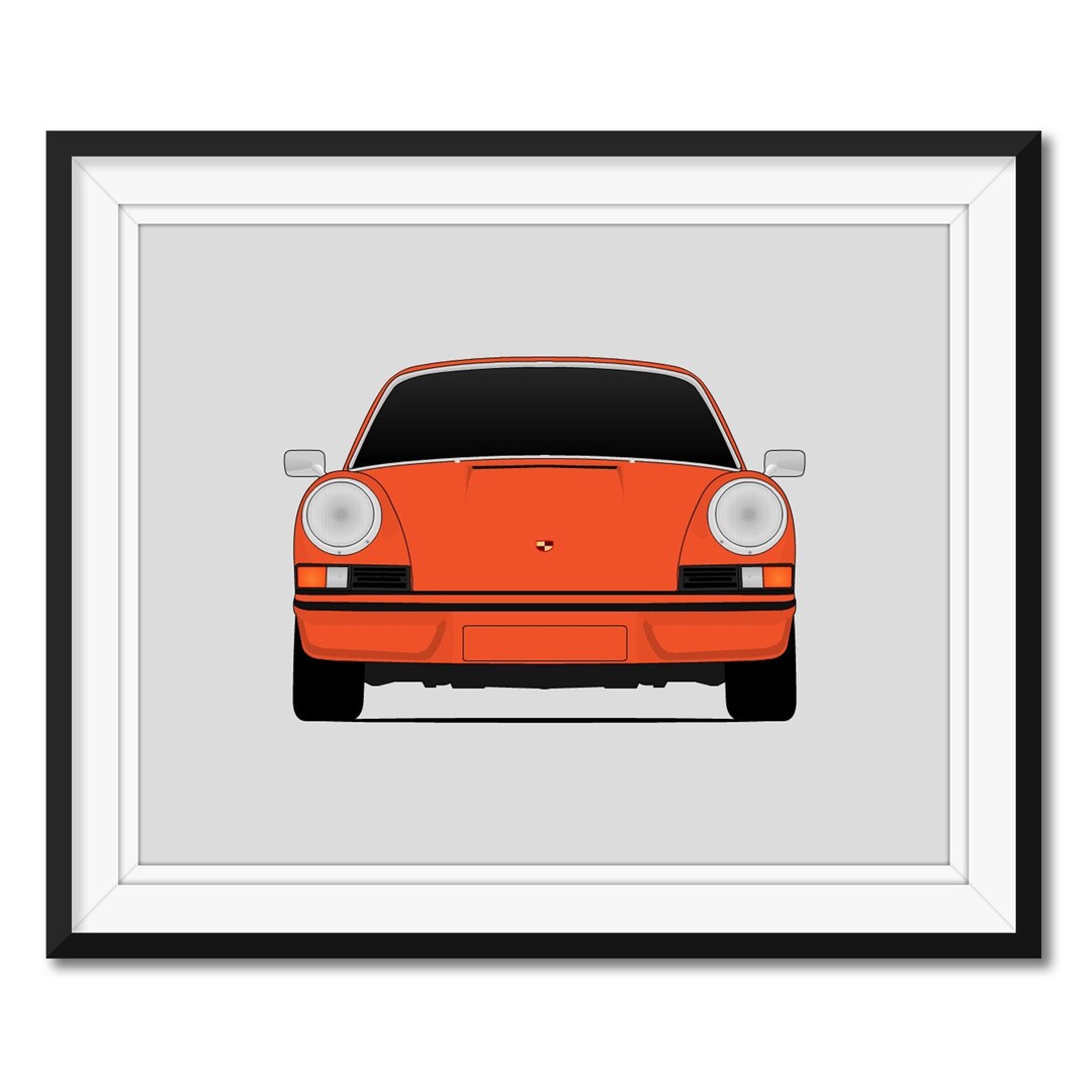 Porsche 911 Carrera G Series (1973-1974) Car Poster Print Wall Art