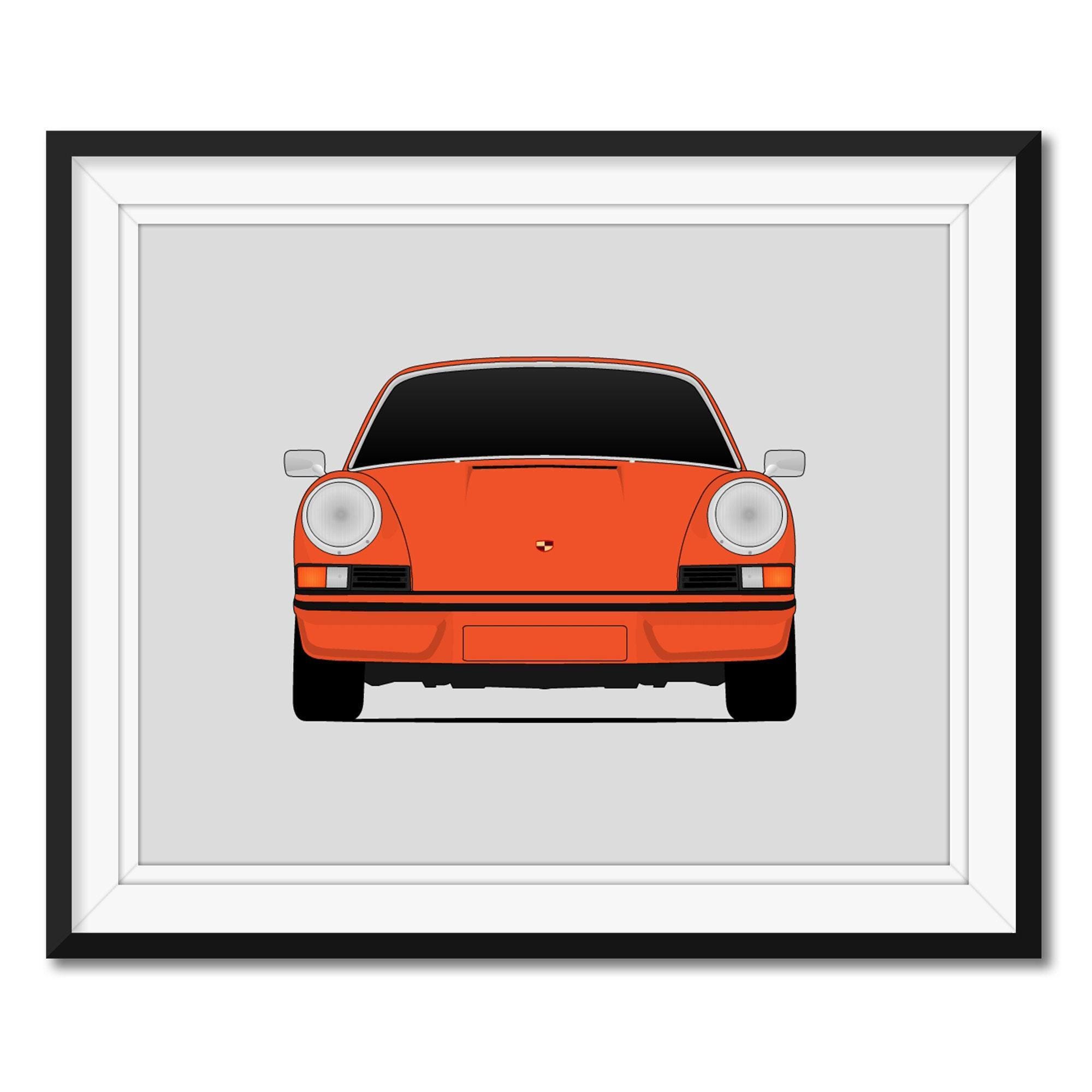 Porsche 911 Carrera G Series (1973-1974) Car Poster Print Wall Art