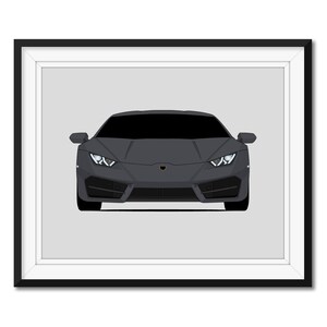 Lamborghini Huracan LP 580-2 (2016-2019) Inspired Poster Print Wall Art Decor CX1 (Unframed)