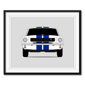 Shelby Got350 mustang (1965-1966) Inspiriert Auto Poster Druck Wandkunst Dekor CX2 (Ungerahmt)