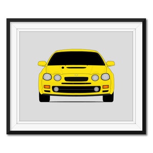 Toyota Celica T200 (1993-1999) 6th Generation Inspired Car Poster Print Wall Art Decor CX1 (Unframed)