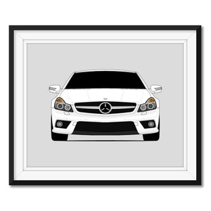 Mercedes-Benz SL63 R230 (2008-2011) Inspired Car Poster Print Wall Art Decor CX1 (Unframed)
