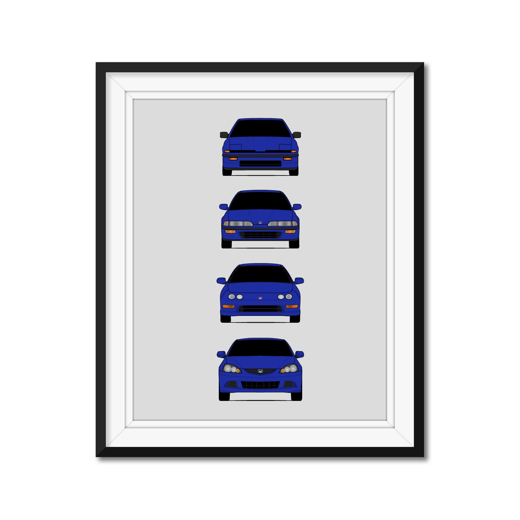 Acura Integra Honda Integra Evolution Generations Inspired Etsy