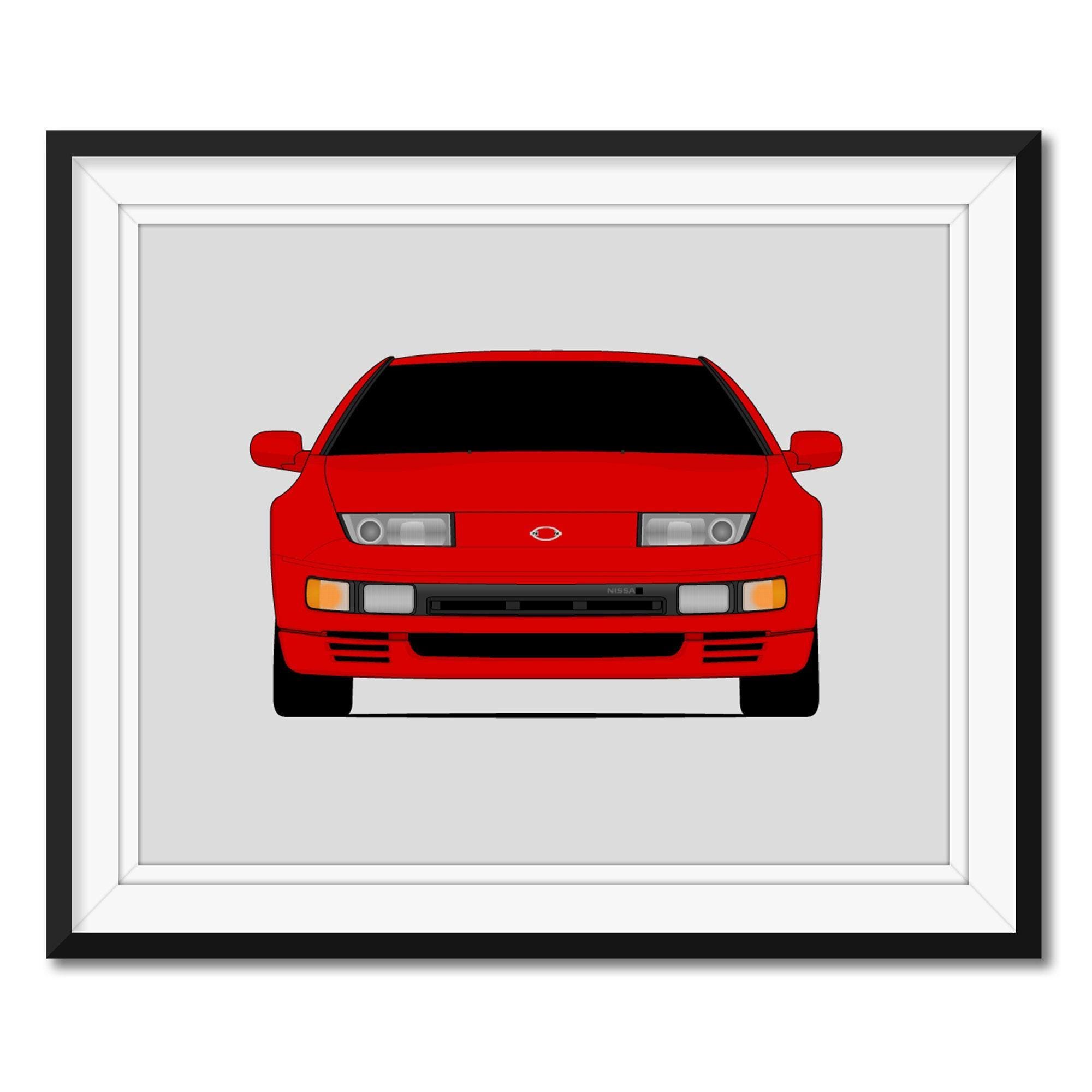 日産 300ZX Z32 (1989-2000) カーポスタープリント ウォールアートデコ