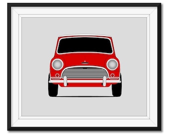 Mini (Austin) Cooper Mark I (1959-1967) Car Poster Print Wall Art Decor CX1 (Unframed)