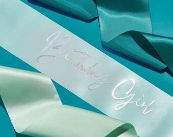 Collection ceinture personnalisée océan - bleu sarcelle turquoise mer neutre baby shower fête de la mariée poule demoiselle d'honneur anniversaire sexe funérailles