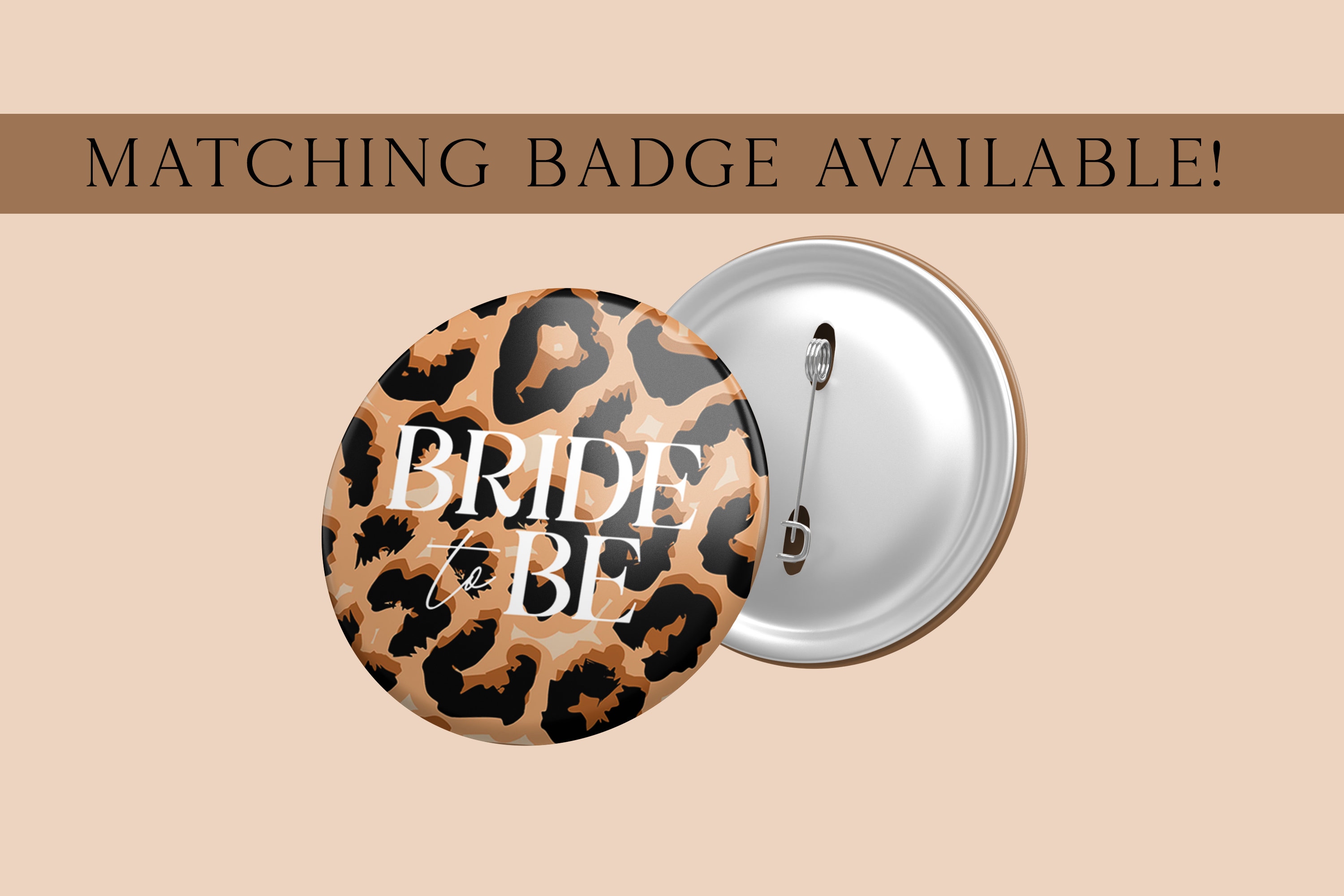 Leopard print bride to be cheap sash