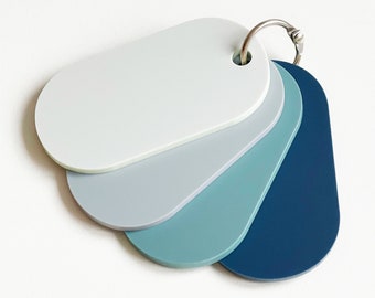 Acrylic Samples x 4 for Jaded Designs Frosted Gloss Matt Matte Mirror Glitter