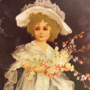 2 Victorian Sprache der Blumen Postkarten 1900s - vintage französische Karte - Scrapbooking - viktorianische Ephemera - antike Postkarten true Vintage