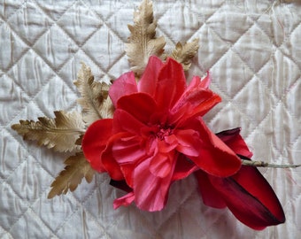 1950s corsage - millinery flowers - vintage flowers - handmade flowers - millinery supplies - vintage trims - vintage millinery - old style