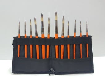 Proffisional Set of 12 pcs of painting brushes with bag