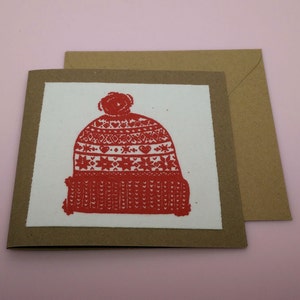 Carte de Noël sérigraphié