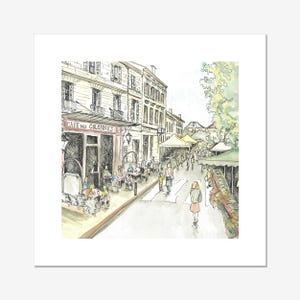 ILLUSTRATION RIBERAC / Marché de Riberac en Dordogne / cadeau du Perigord