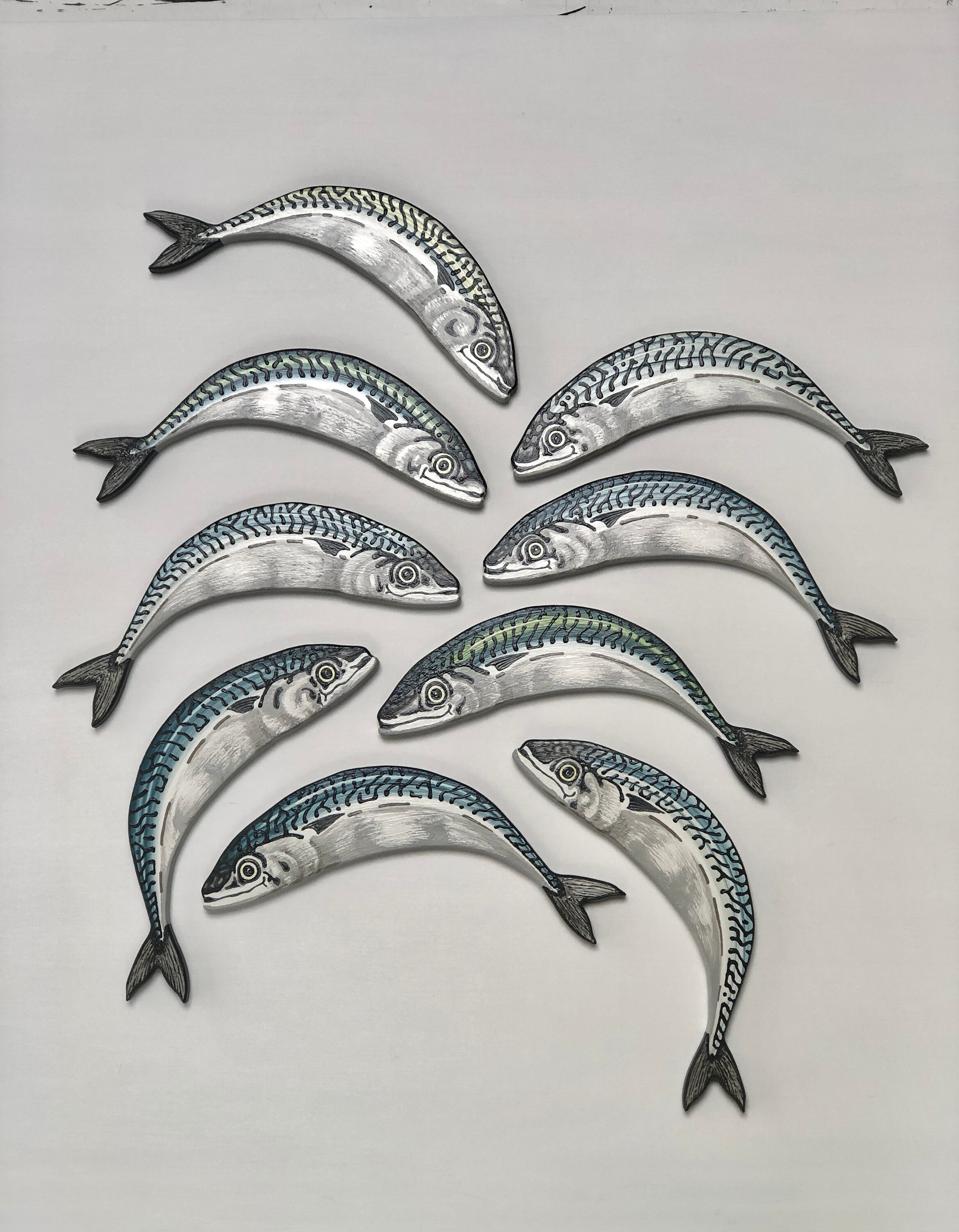 Mackerel Fish Wall Sculpture Fish Art Contemporary Art Etsy