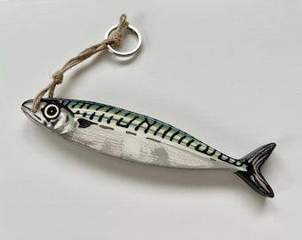 1 Mackerel Tiddler Key Ring / Wall Decor