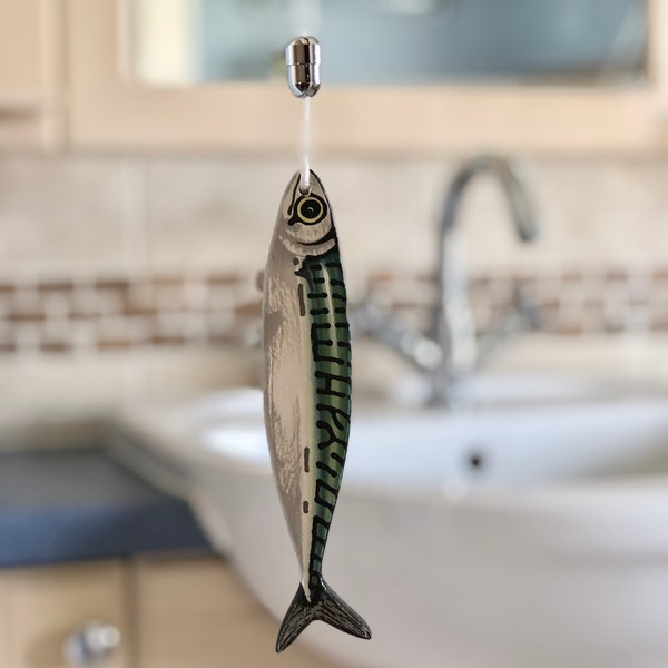 Mackerel Fish Light Pull Cord, Fish Art