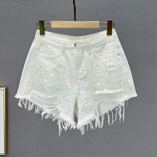 Rhinestone Shorts Etsy