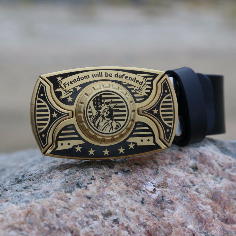 Buckle Knife / Belt with 2 knives / Stainless steel buckle / Etsy