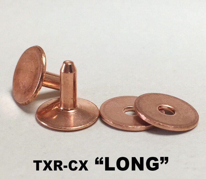 Solid Copper Punchthrough Rivet set of 40 Etsy UK