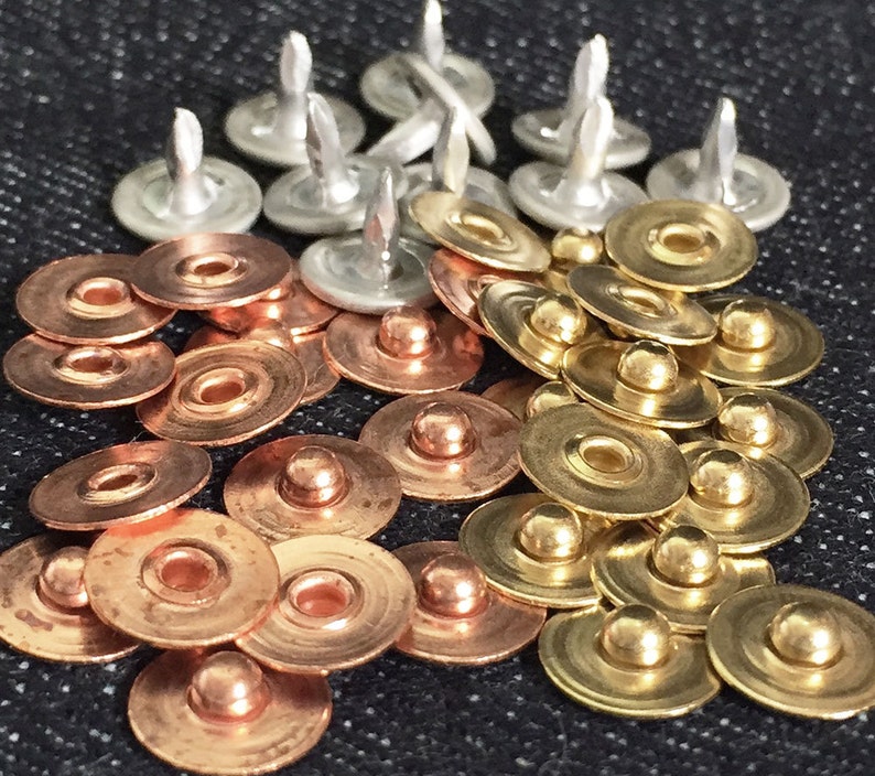 Raw Metal Jeans Rivet type 6r 8mm Studset of 40 Etsy