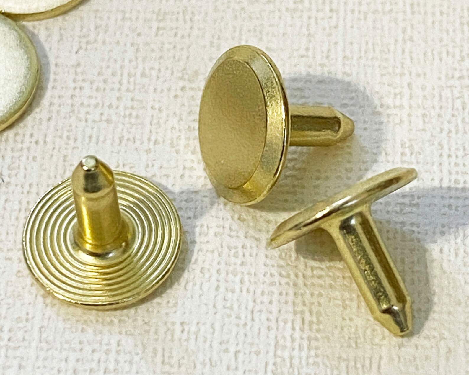 Solid Brass Punchthrough Rivet set of 40 Etsy