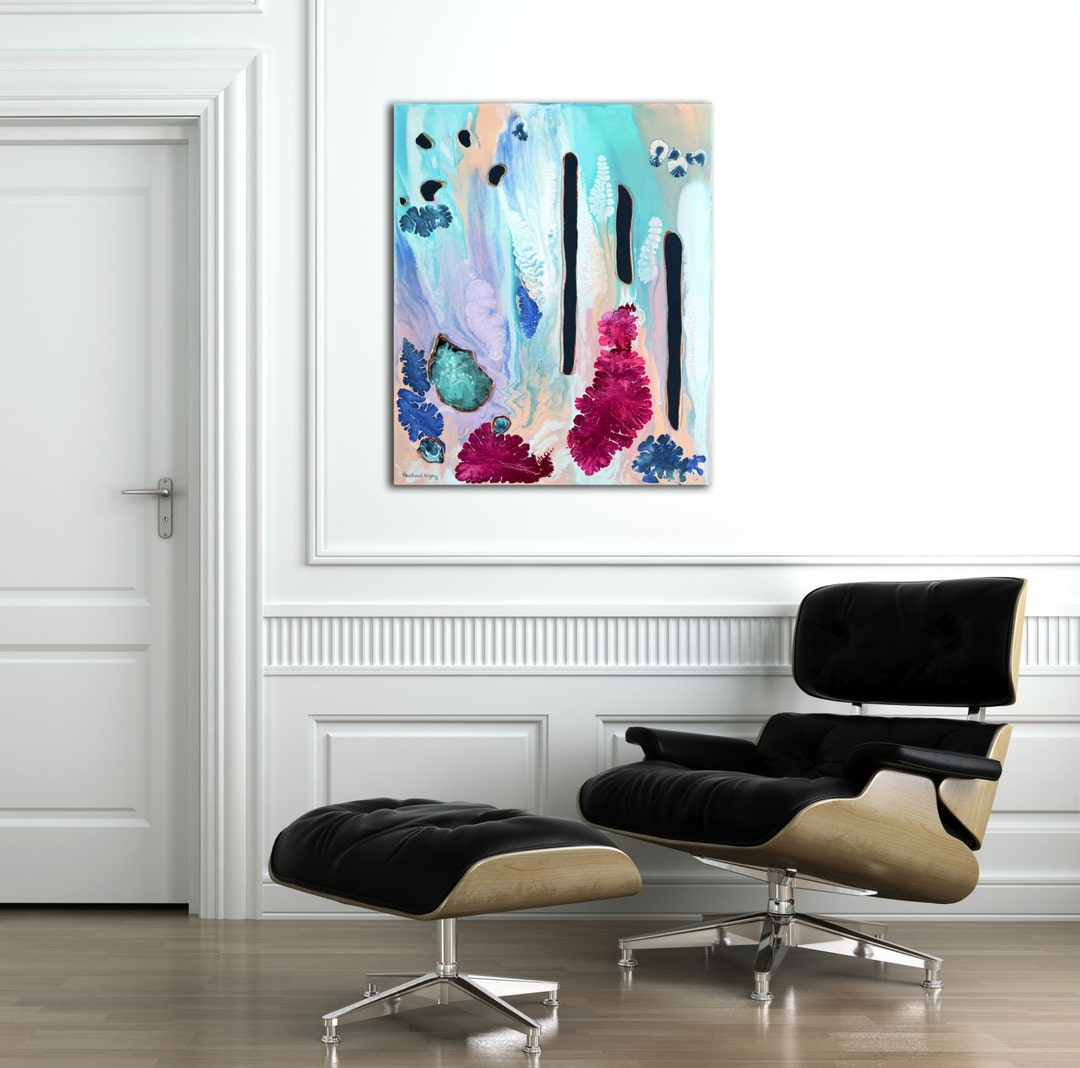 Abstract Art Print Abstract Painting Print on Canvas Canvas - Etsy