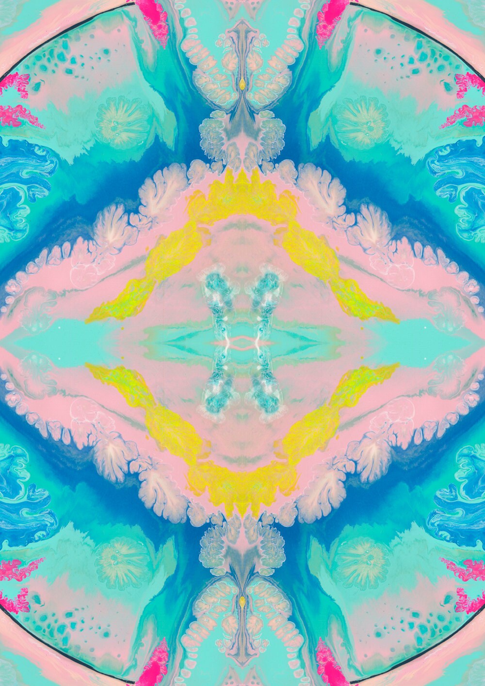 Pastel Wall Art. Abstract Art Print, Geometric Art. Home Decor