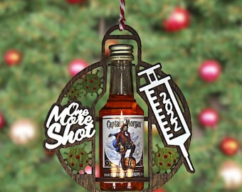 Mini Liquor Bottle Christmas Tree Ornament