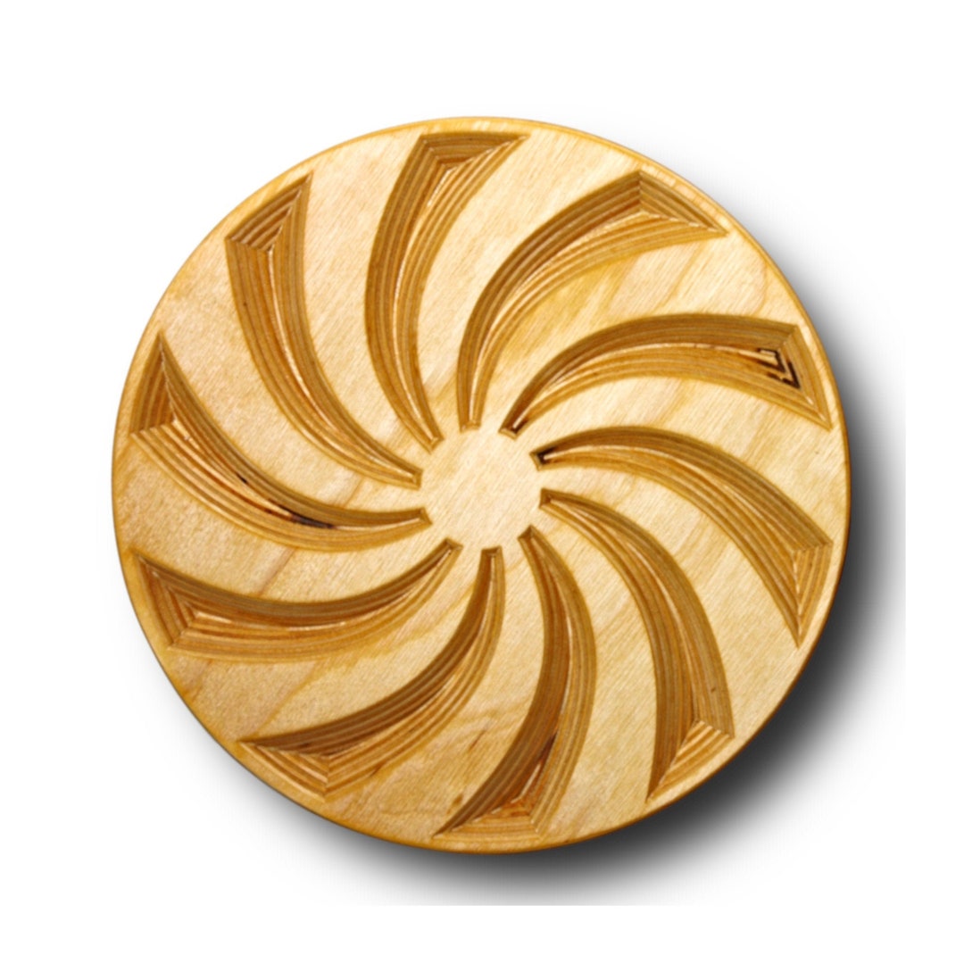Spiral Trivet Wood Hot Plate Wood Trivet Wooden Hot Plate Etsy
