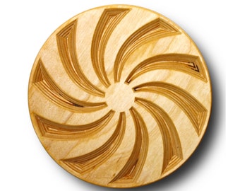 Spiral Trivet, Wood Hot Plate, Wood Trivet, Wooden Hot Plate, Wooden Trivet