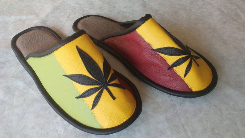 rasta slippers