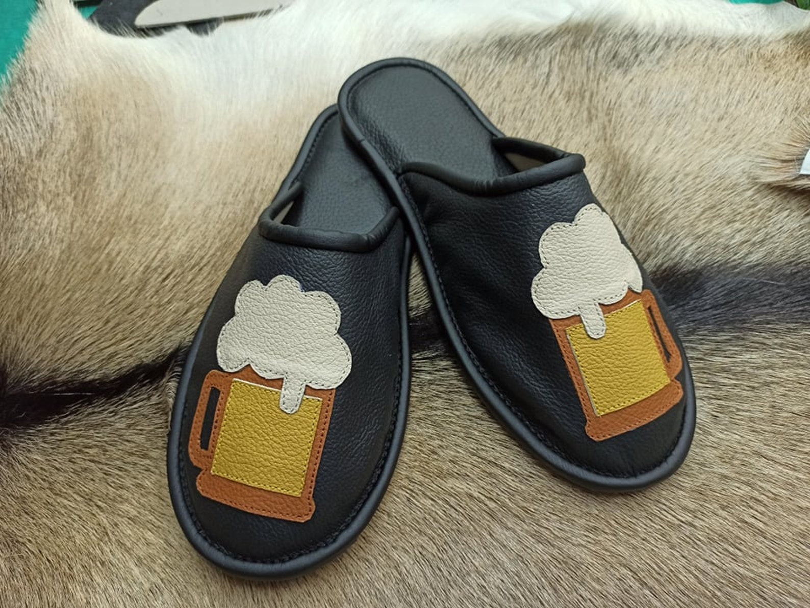 Beer Mug Slippers Christmas Gift Beer Slippers Beer Mug Etsy