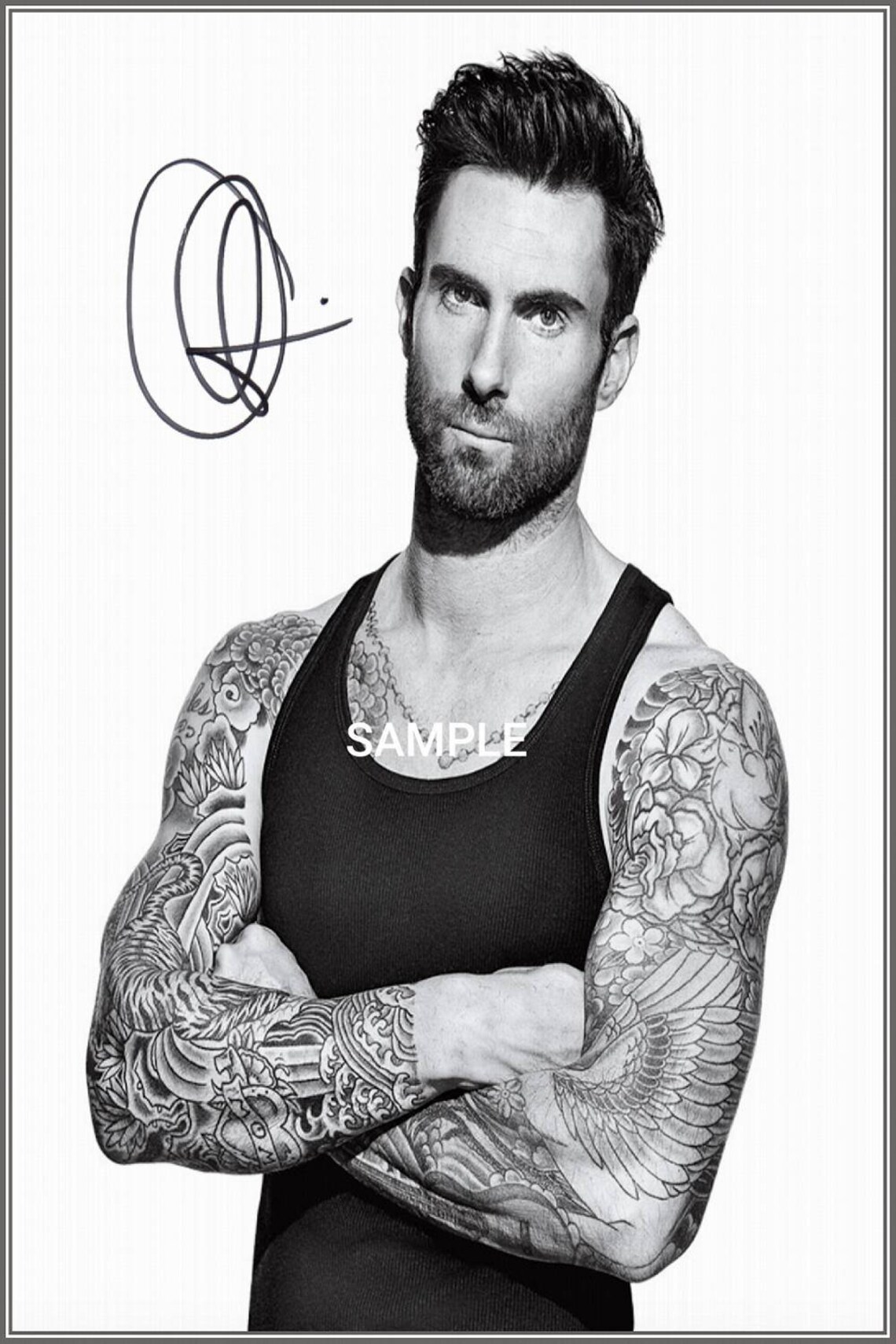 4x6 signed autograph photo reprint of Adam Levine | Etsy