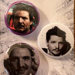 Pedro Pascal Badges (x3)