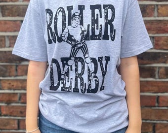 Roller Derby T-shirt (grey)