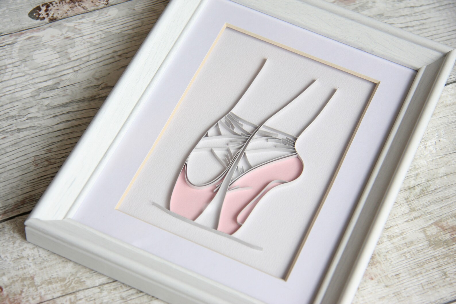ballerina gift, quilling paper art, ballet nursery wall art, ballerina wall art, ballet dancer gift, ballet shoes decor, ballet