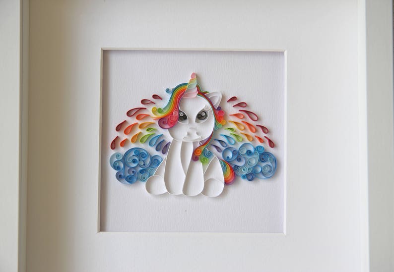 Rainbow Unicorn Gift Pony gift frame Pony rainbow gift Etsy