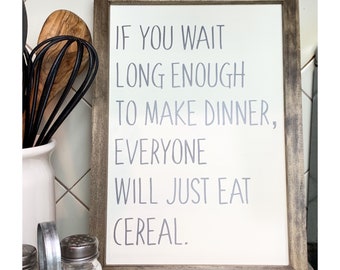 Kitchen Farmhouse Sign | Kitchen Decor | Funny Kitchen Sign