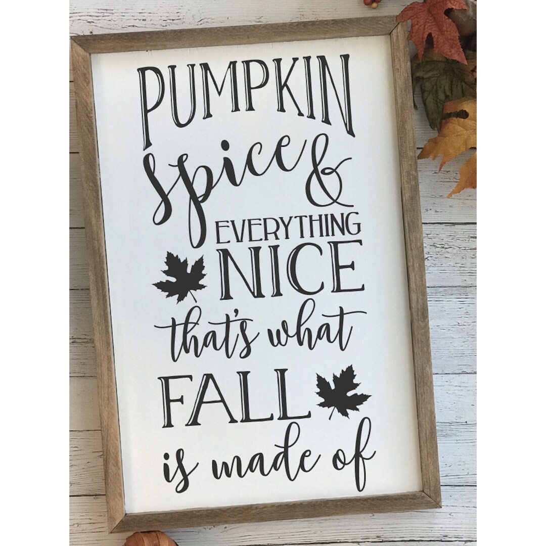 Rustic Home Decor | Fall Wooden Sign | Pumpkin Spice Sign | Farmhouse ...