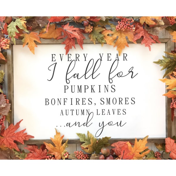 Fall Wooden Sign - Etsy