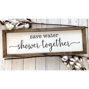 Rustic Home Decor for bathroom | Farmhouse Style Bath | Cabin Bathroom Sign