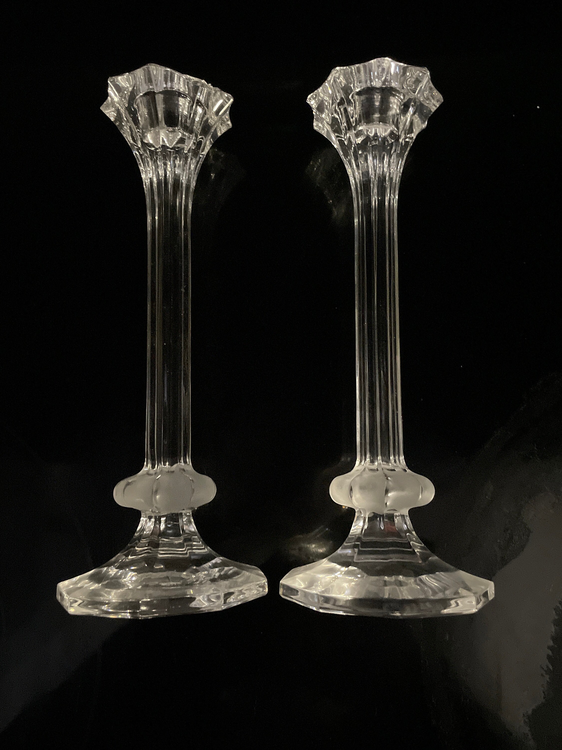 Crystal Candle Stick Holders for Candles Wedding Vintage Etsy